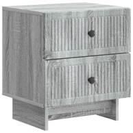 Noćni ormarić, dimenzije 43 x 34,5 x 47,5 cm, konstruirano drvo, siva sonoma, 1 kom