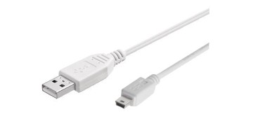 GBC Kon.El.Co. USB 2.0 kabel USB-A - mini B 5p 2,0 m, bijeli