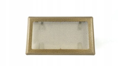 Kratka kaminska pločica 16 x 16 cm, antik, zlatna
