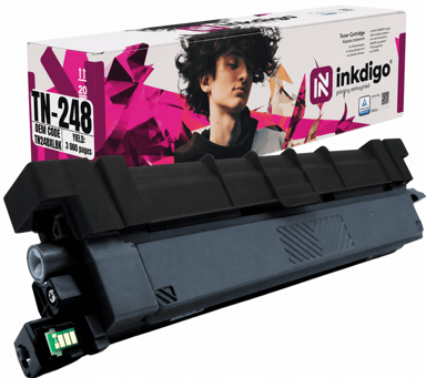 INKDIGO Toner TN248BK, kompatibilan s Brother DCP-L3515CDW/HL-L3215CW, TÜV certificiran