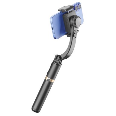 CELLULARLINE Štap za selfie stabilizator Gimbal, Bluetooth, crni