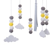 Zabavni vrtuljak, za dječji krevetić, sretni oblaci