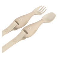 BIBADO Pribor za jelo Handi, smeđa