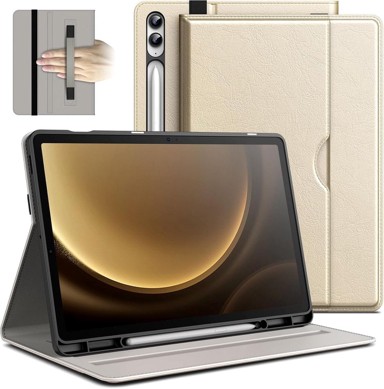 NIKCORP Preklopna futrola za Samsung Galaxy Tab S9 FE+ 12.4, bež