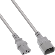 INLINE Kabel za napajanje 16505A, C13-C14, 0,5 m, siva