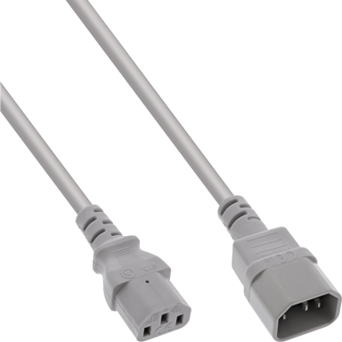 INLINE Kabel za napajanje 16505A, C13-C14, 0,5 m, siva
