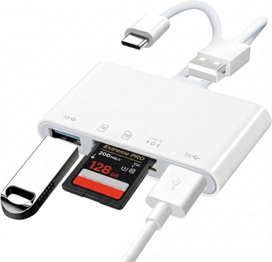 Višenamjenski čitač kartica za iPhone, iPad i kamere, SD i Micro SD