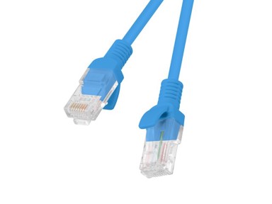 LANBERG Mrežni kabel PCU5-10CC-0050-B, 0.5 m, Cat5e U/UTP, plavi