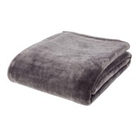  CATHERINE LANSFIELD Tamno siva deka od mikropliša, 130x170 cm, Raschel Velvet