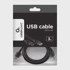 GEMBIRD USB 2.0 kabel 3m, USB A M/FM, crni