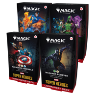 MAGIC: THE GATHERING Commander Deck Display, Marvel Super Heroes, 4 špila