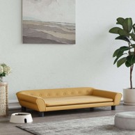 Krevet za pse baršunasti, 100 × 50 × 21 cm, smeđa  