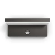 PHILIPS Zidna svjetiljka Bustan, LED, 2x4,5W, 1000 lm, 2700 K, IP44, 16484/93/P0, antracit