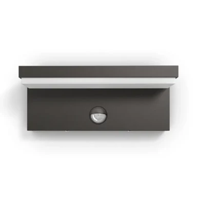 PHILIPS Zidna svjetiljka Bustan, LED, 2x4,5W, 1000 lm, 2700 K, IP44, 16484/93/P0, antracit
