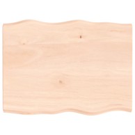 Ploča za radni stol 80 × 60 × 4 cm, hrast, netretirana