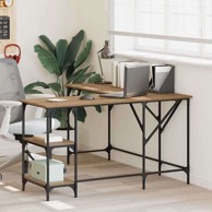 Konzolna stolica s ladicama 75x34.5x75 cm, umjetnički hrast  