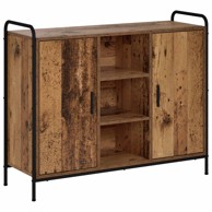 Krevetna komoda 97 x 33 x 81 cm od konstruiranog drva, staro drvo