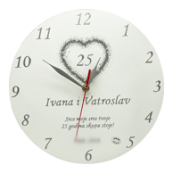 Personalizirani sat za srebrni pir