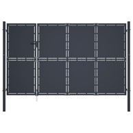 Vrtna vrata čelična 350 x 200 cm antracit