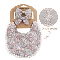 Vintage/Boho dvostrani set podbradnika i trake za glavu
