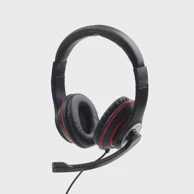 GEMBIRD Slušalice MHS-03-BKRD Wired Head-band Gaming crne crvene