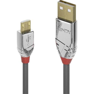 LINDY USB kabel 1 m USB 2.0 USB-A Micro-USB b, sivi