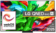 LG TV QNED 4K AI QNED86 evo, 218 cm (86QNED86A3A.AEU)