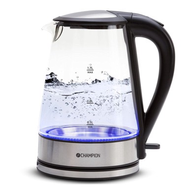 CHAMPION Kuhalo za vodu, zapremnina 1,7 l, staklo
