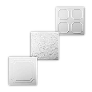 Stropna ploča, bijela, 0820, pakiranje 2 m²