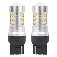 AMIO LED žarulje CANBUS T20 7440 WY21W 24SMD 3030 narančaste 12V/24V