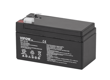 SLOMART Gel akumulator Vipow 12 V 1,3 Ah