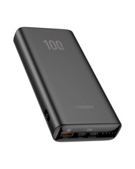 VEGER Powerbank prijenosni punjač T100, 20000 mAh, crni