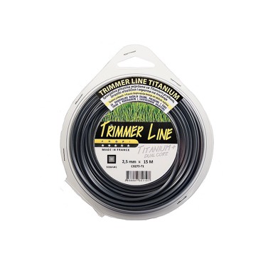 TRIMMER LINE Nit za trimer 2.5 mm/15 m titan četvrtasti