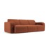 MICADONI HOME Smeđa sofa od bouclé tkanine 235 cm Molino, 235x95x72 cm