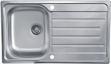 SINK SOLUTION Sudoper A Line 86x50 cm, lux 1x, inox