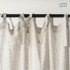 LINEN TALES Bež lanena lagana zavjesa s petljama Daytime, 250 x 130 cm