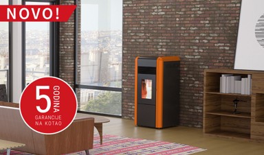 ALFA-PLAM Peć na pelet Alfa Dino 27, narančasta