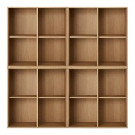 HAMMEL FURNITURE Viseća biblioteka u dekoru hrasta u prirodnoj boji 70x70 cm Mistral 