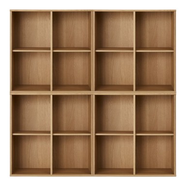 HAMMEL FURNITURE Viseća biblioteka u dekoru hrasta u prirodnoj boji 70x70 cm Mistral 
