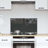 Tamnosiva kuhinjska ploča 70x40x0,6 cm od kaljenog stakla