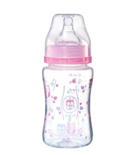 BABYONO Bočica, 240 ml, antikolik, roza
