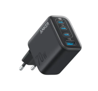 ANKER Zolo zidni punjač, 70 W, 4 priključka, crni