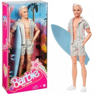 MATTEL Lutka Ken u pastelnom prugastom kompletu za plažu HPJ97