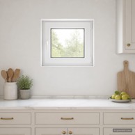 RISOR podrumski prozor PVC 60 x 50 cm, bijeli iznutra