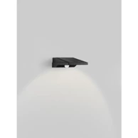 TEK Vanjska solarna zidna LED svjetiljka sa senzorom, 1 W, 3000 K, crna