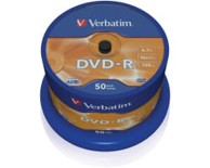 VERBATIM DVD-R medij, Mat Silver, 16×, 4,7 GB, spindle, 50 kom