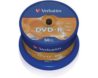 VERBATIM DVD-R medij, Mat Silver, 16×, 4,7 GB, spindle, 50 kom