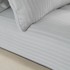 CATHERINE LANSFIELD Siva plahta s gumom od damasta 150x200 cm Satin Stripe 