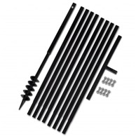 Ručna burgija za zemlju sa ručkom 80 mm i produžnom cijevi, 9 m