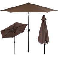 Vrtni suncobran smeđi, 250 cm